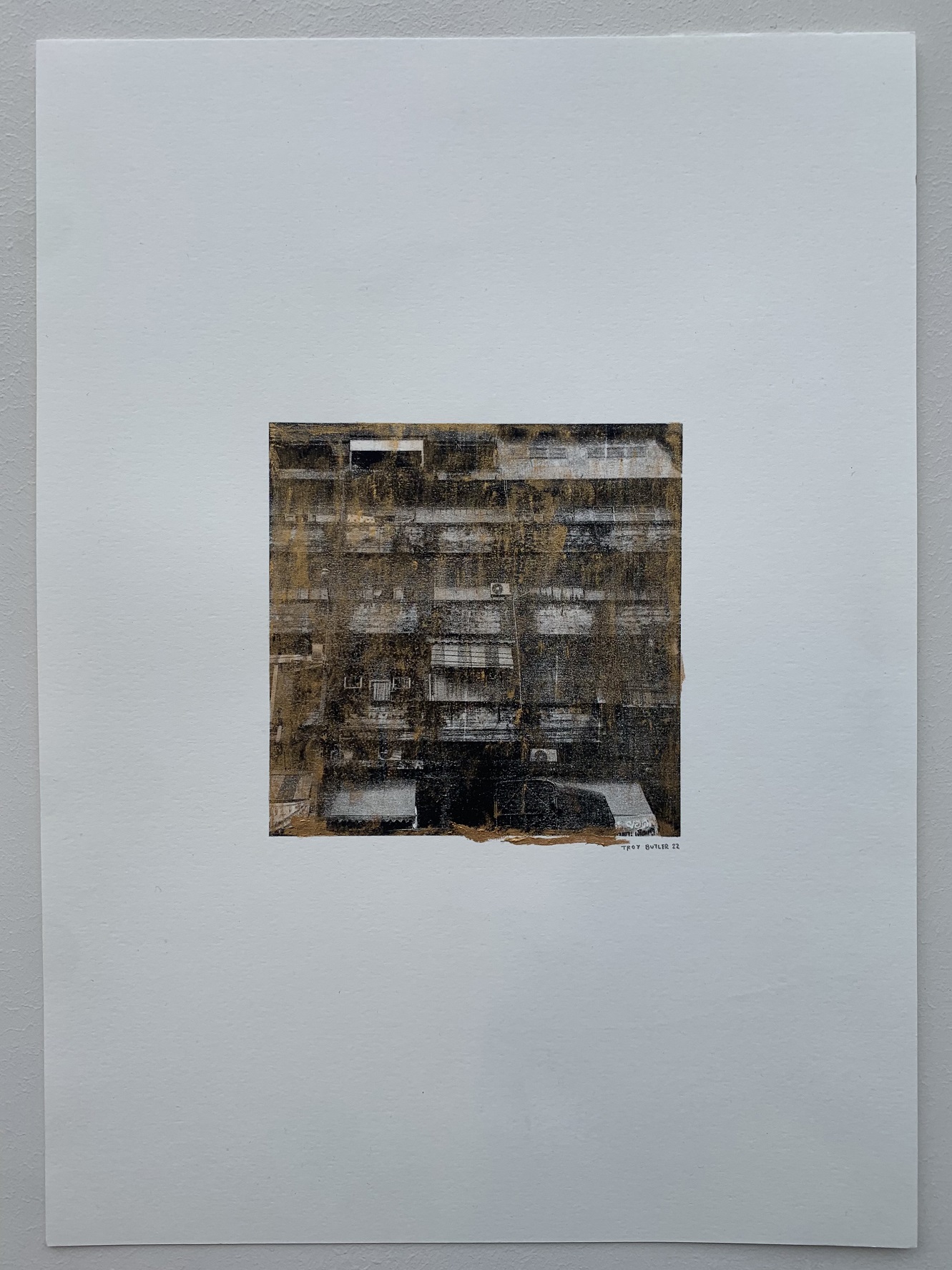 Troy Butler uses an "obscure" printmaking method of photolithography to create his prints. PHOTO:...