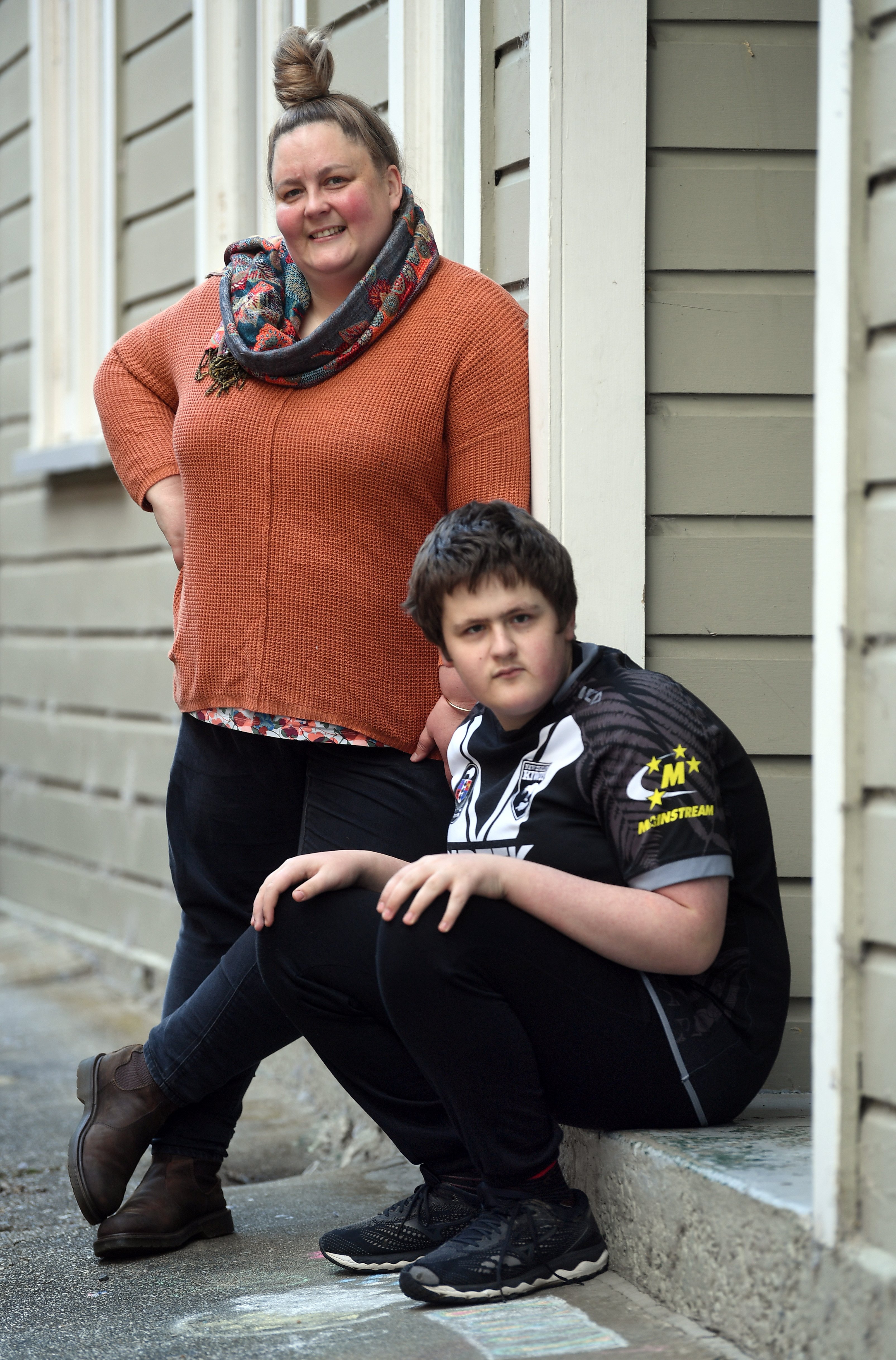 Kate McAnelly with her son Stephen (16), who inspired her to do a PhD on autistic learners in...