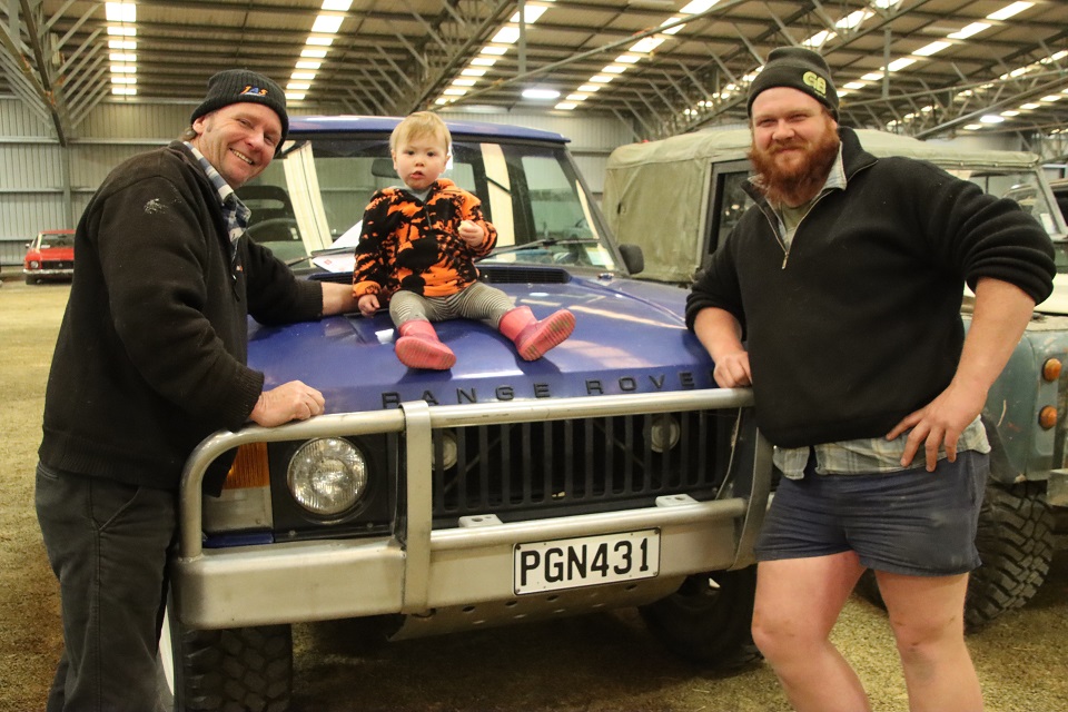 Doug Christie (left) entered his 1973 Range Rover ute in the GWD Toyota Ute Muster. Granddaughter...