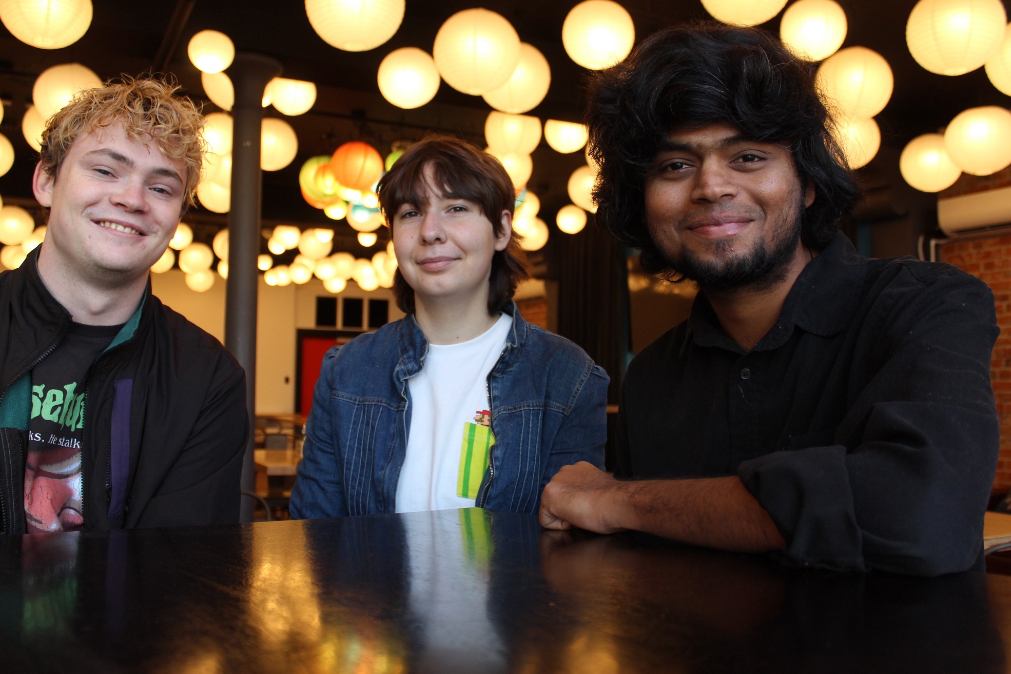 Mad Carnival Entertainment staff (from left) James Reed, Nash Keniya and Roshan Nowshad are...