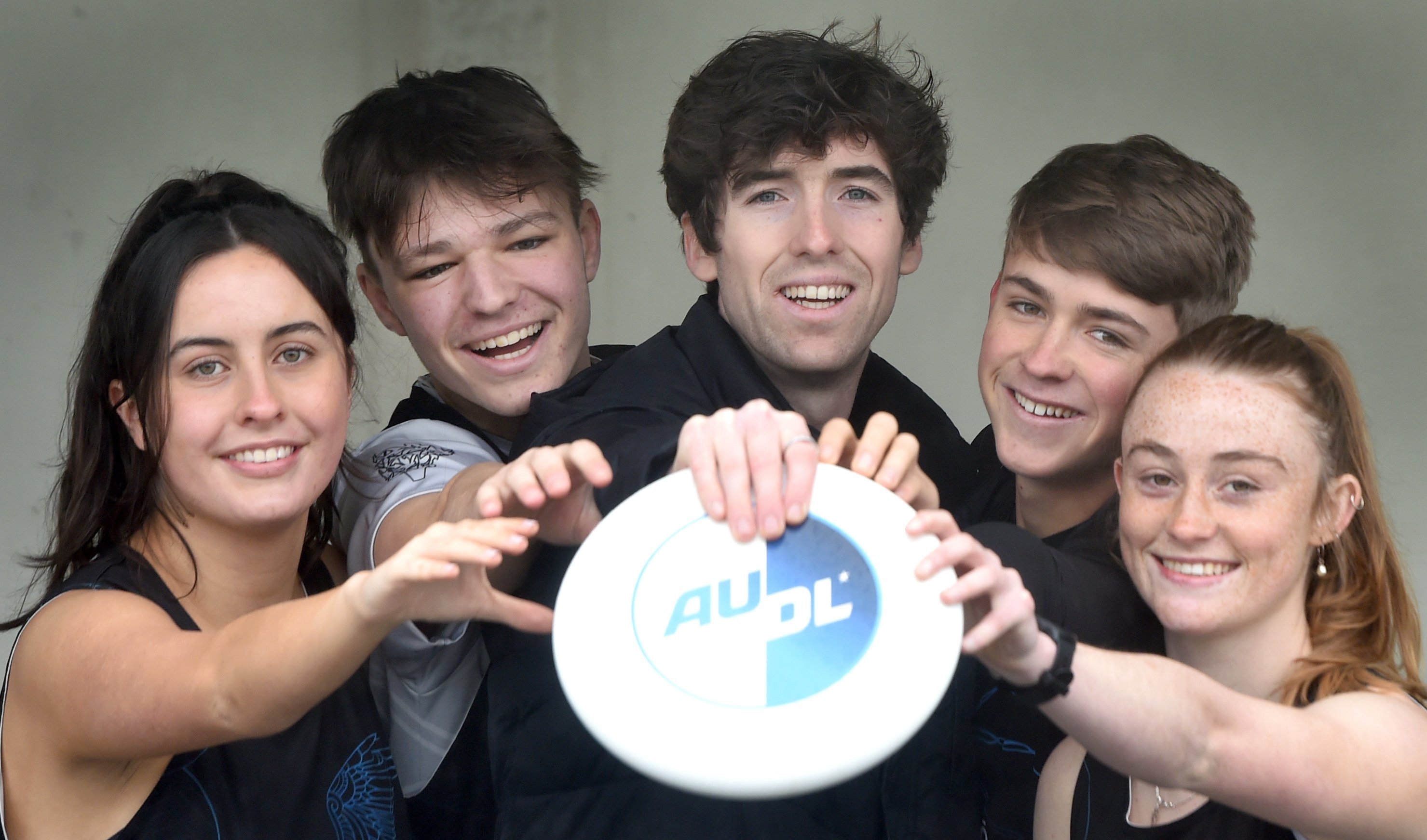 Otago ultimate frisbee players (from left) Catrin Ogilvie (18), Joshua Cooper (19), Otago...