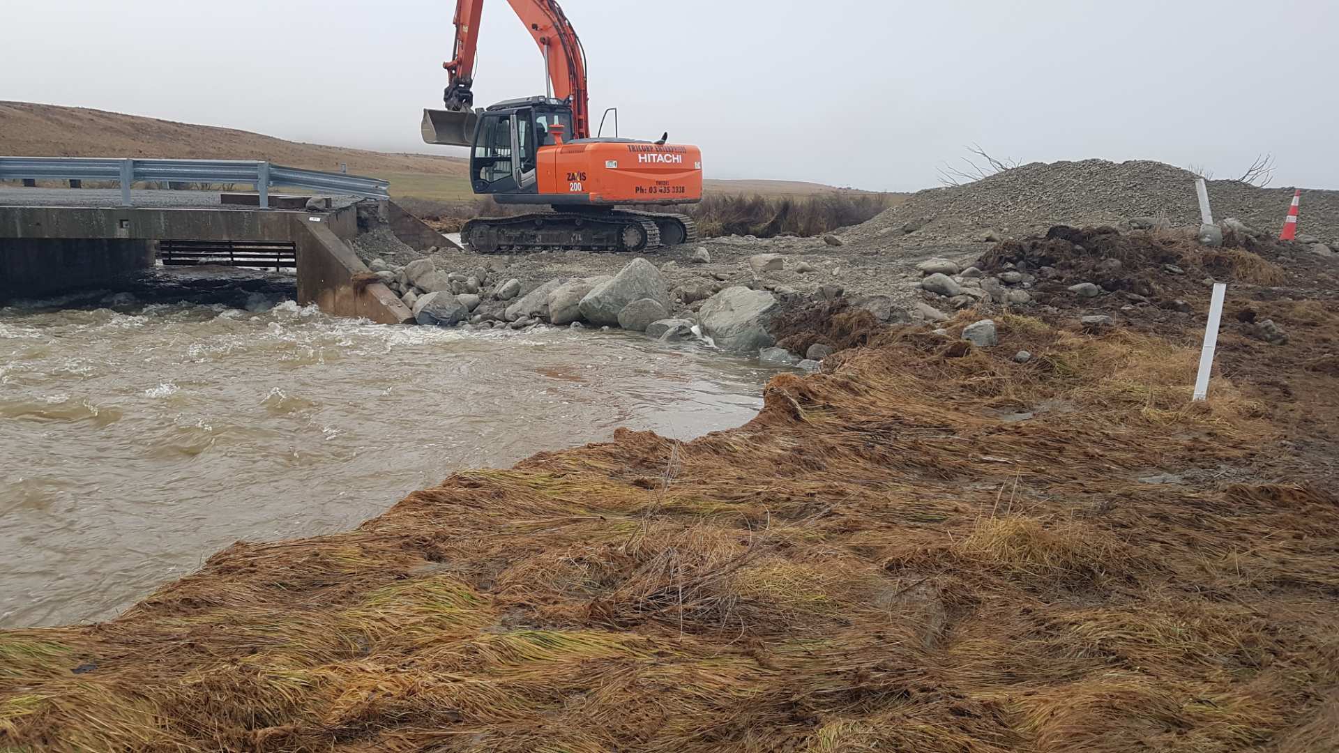 Waitaki District Council contractors are making good progress on repairing the Lake Ohau Rd...