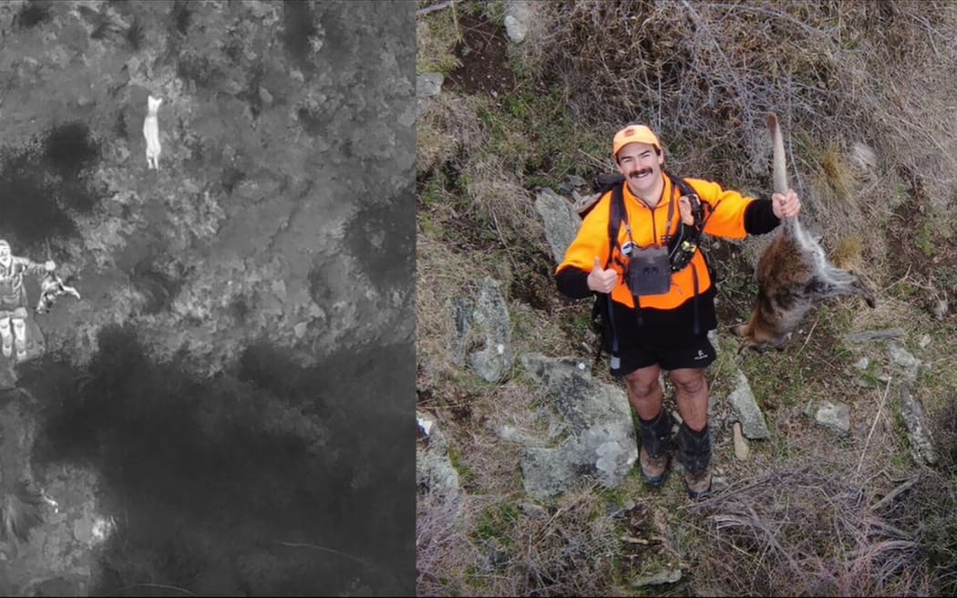 A thermal image and a successful hunt. Photos: Blake Clinch