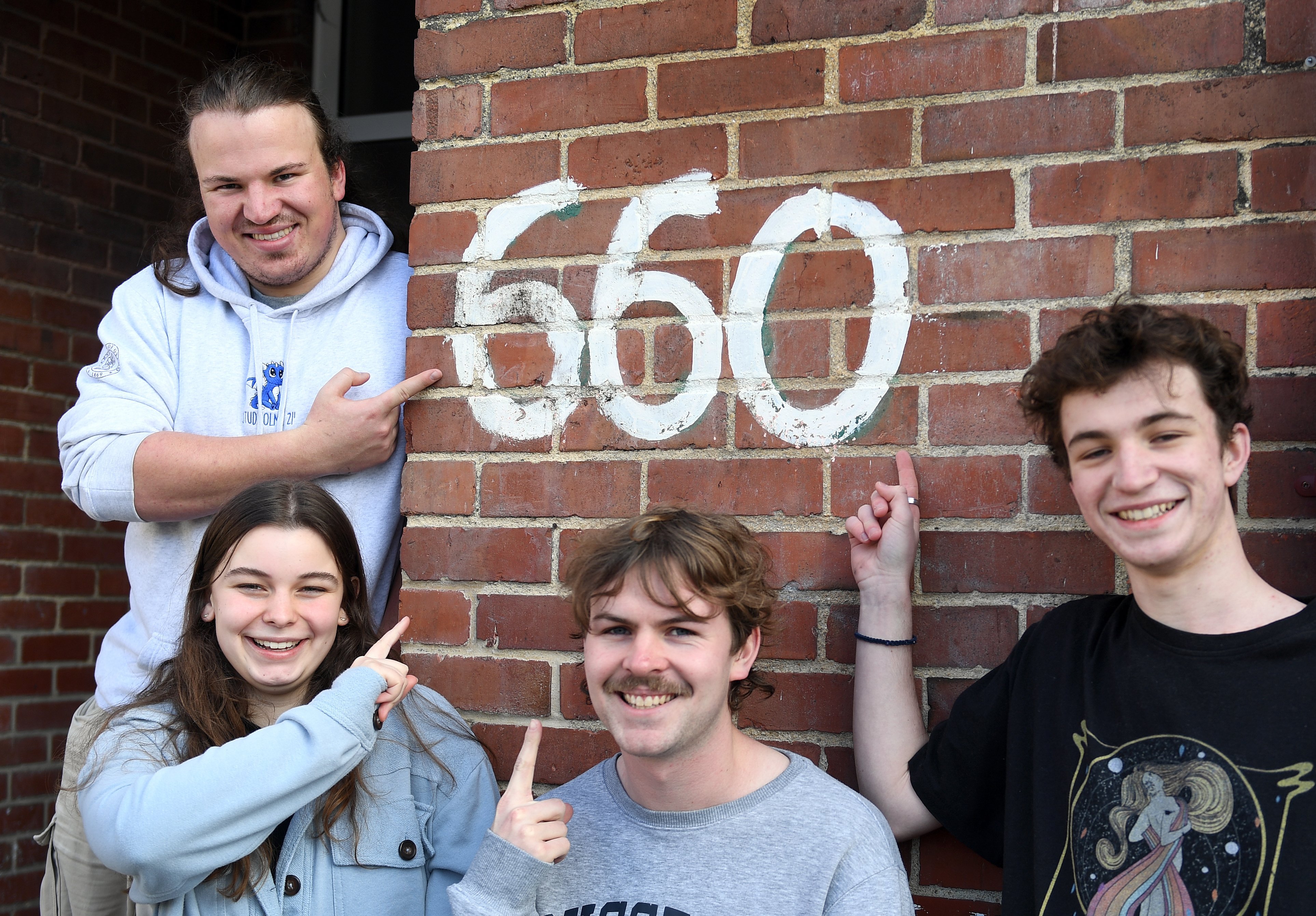 University of Otago Six60 Scholarship winners for 2023 (from left) Tomuri Spicer (19), Gabi...