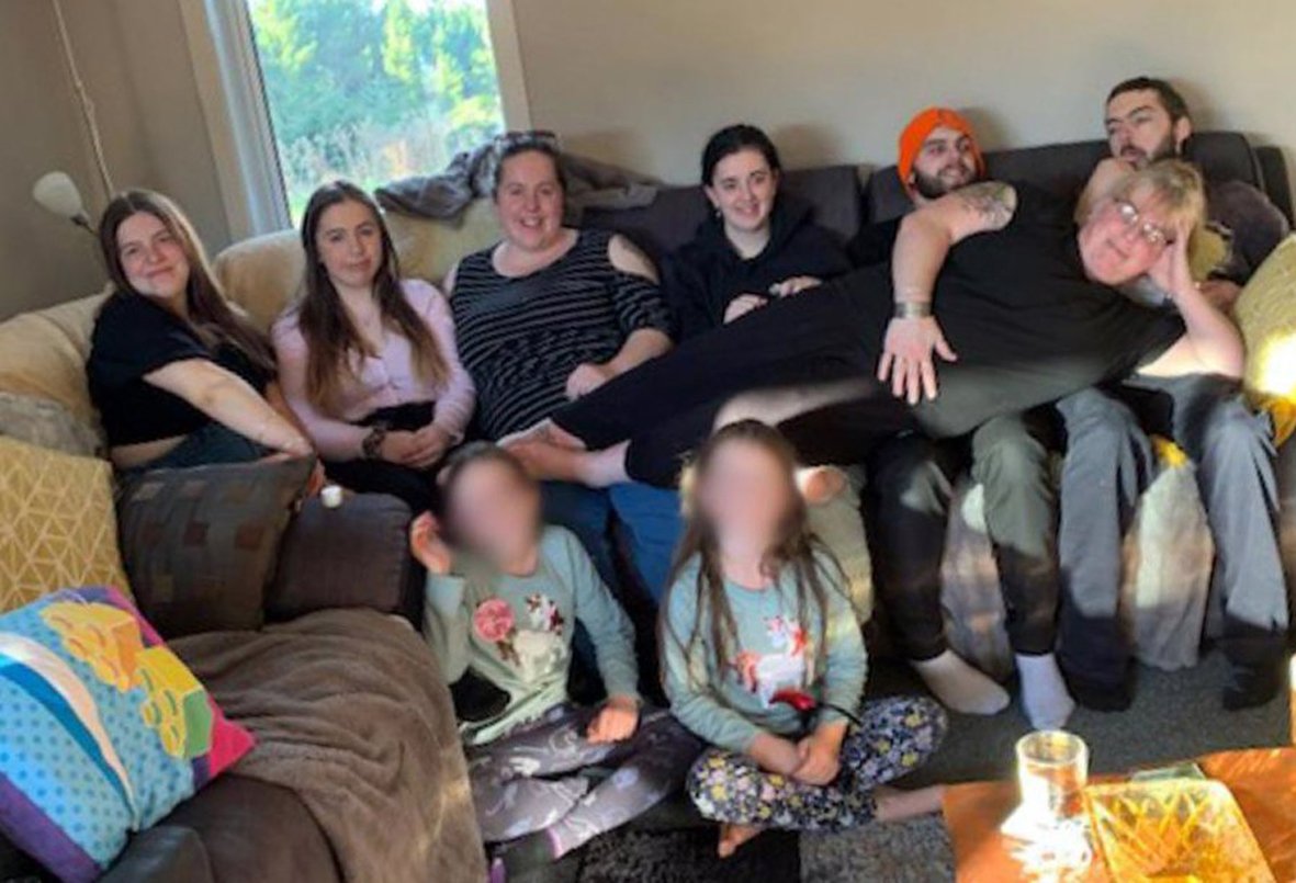 The late Erin Ross with her family at a recent gathering. PHOTO: SUPPLIED