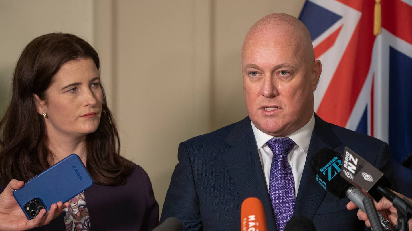 National Party leader Christopher Luxon with deputy Nicola Willis. Photo: NZ Herald 