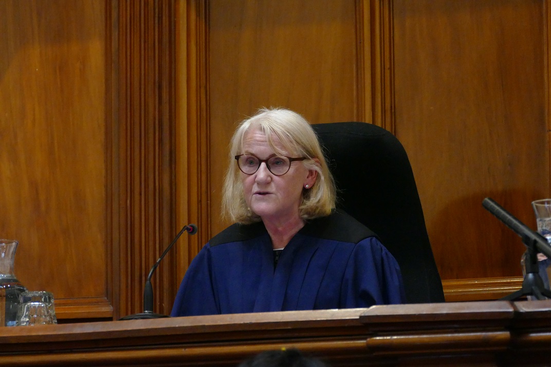 Coroner Sue Johnson at the inquest on Tuesday morning. Photo: Rob Kidd