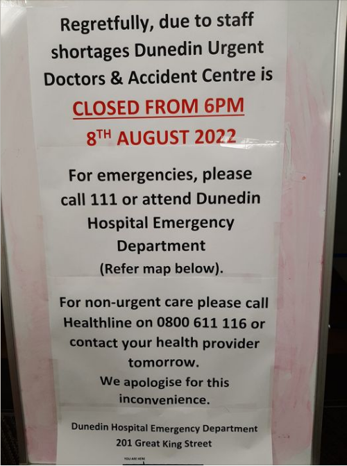 Urgent Doctors closes early due to staff shortages Otago Daily