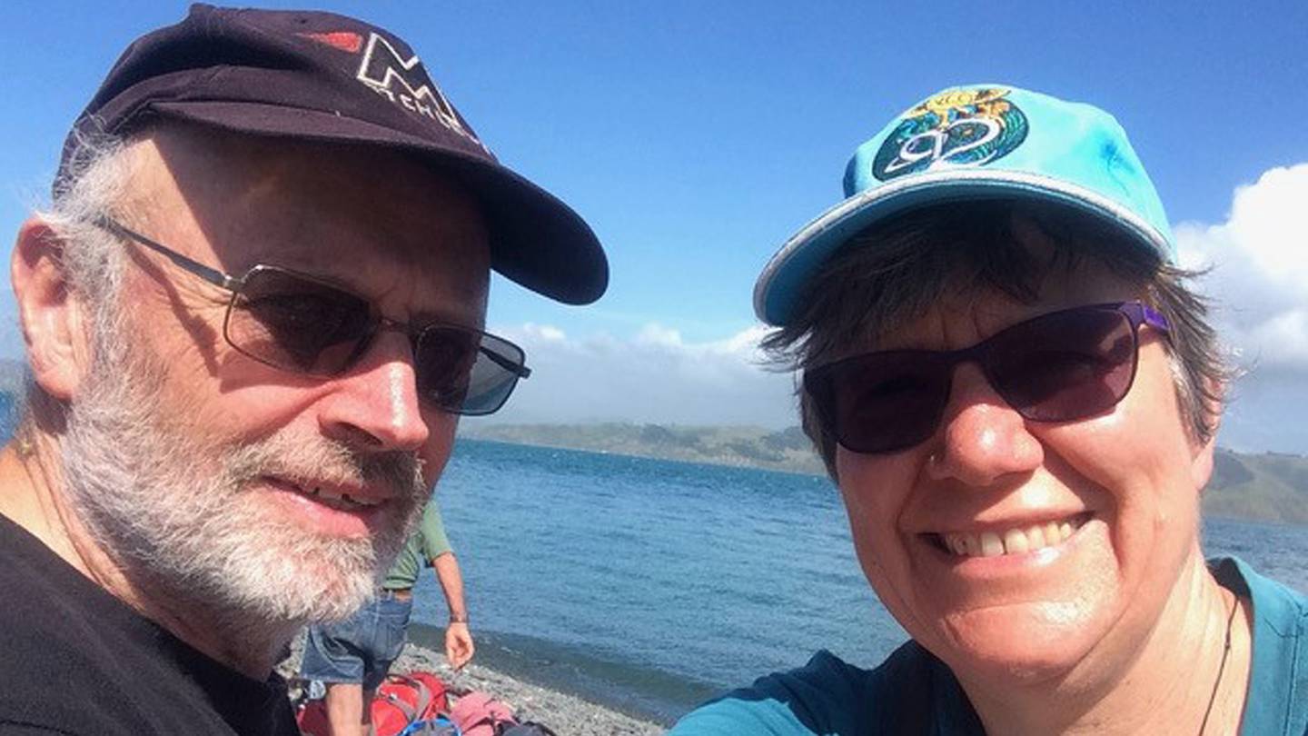 Peter Simpson and wife Cathye Haddock. Photo: TVNZ