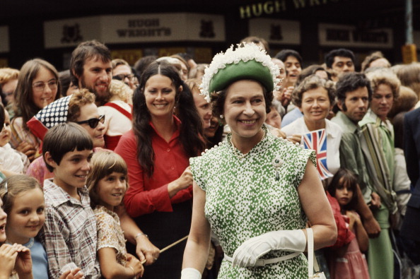 Queen Elizabeth II meets the crowds during her royal tour of New Zealand in 1977. Photo: Serge...