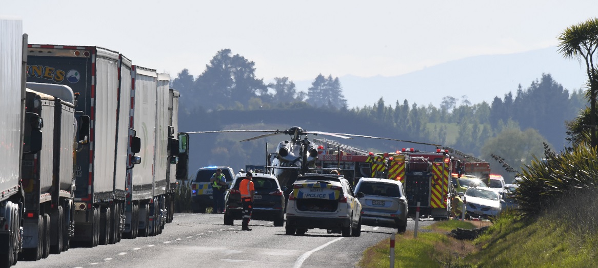 The crash occurred near Waihola in October last year. Photo: Stephen Jaquiery