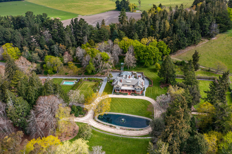 An aerial view of the property, which sits on 25.82ha. Photo: Supplied