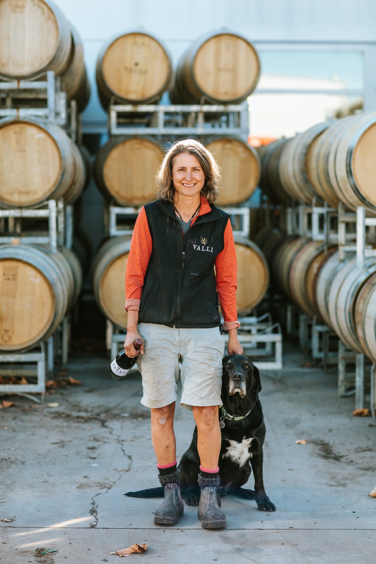 Jen Parr with Zeffer at Valli in Wanaka. Photo: Anna Allan