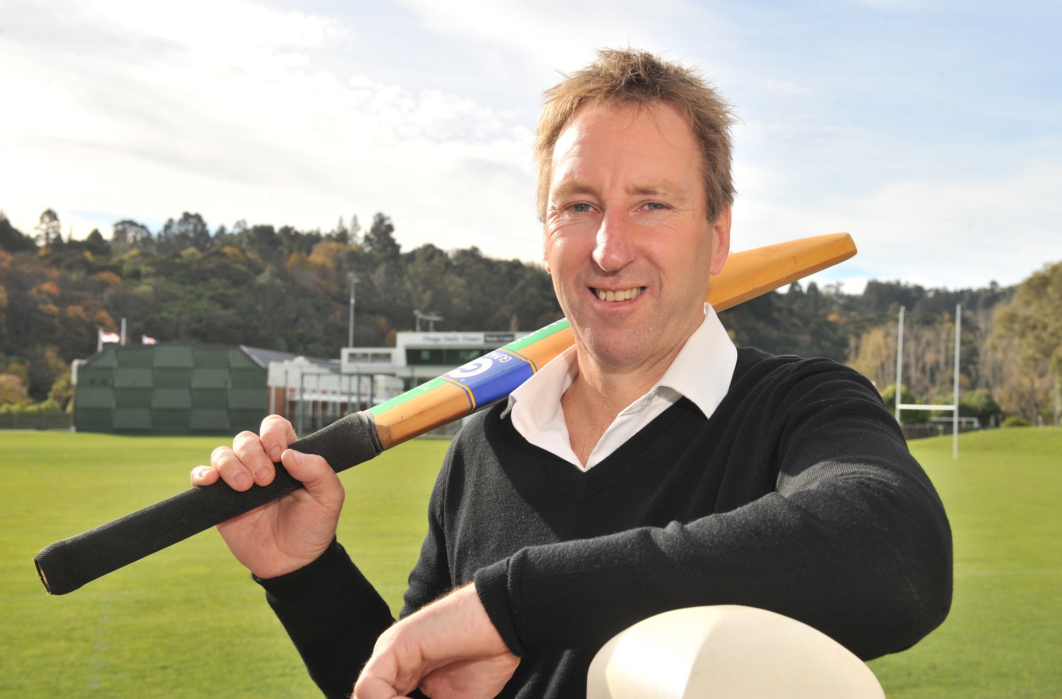 Otago Cricket Association's chief executive Mike Coggan takes in his surroundings at the...