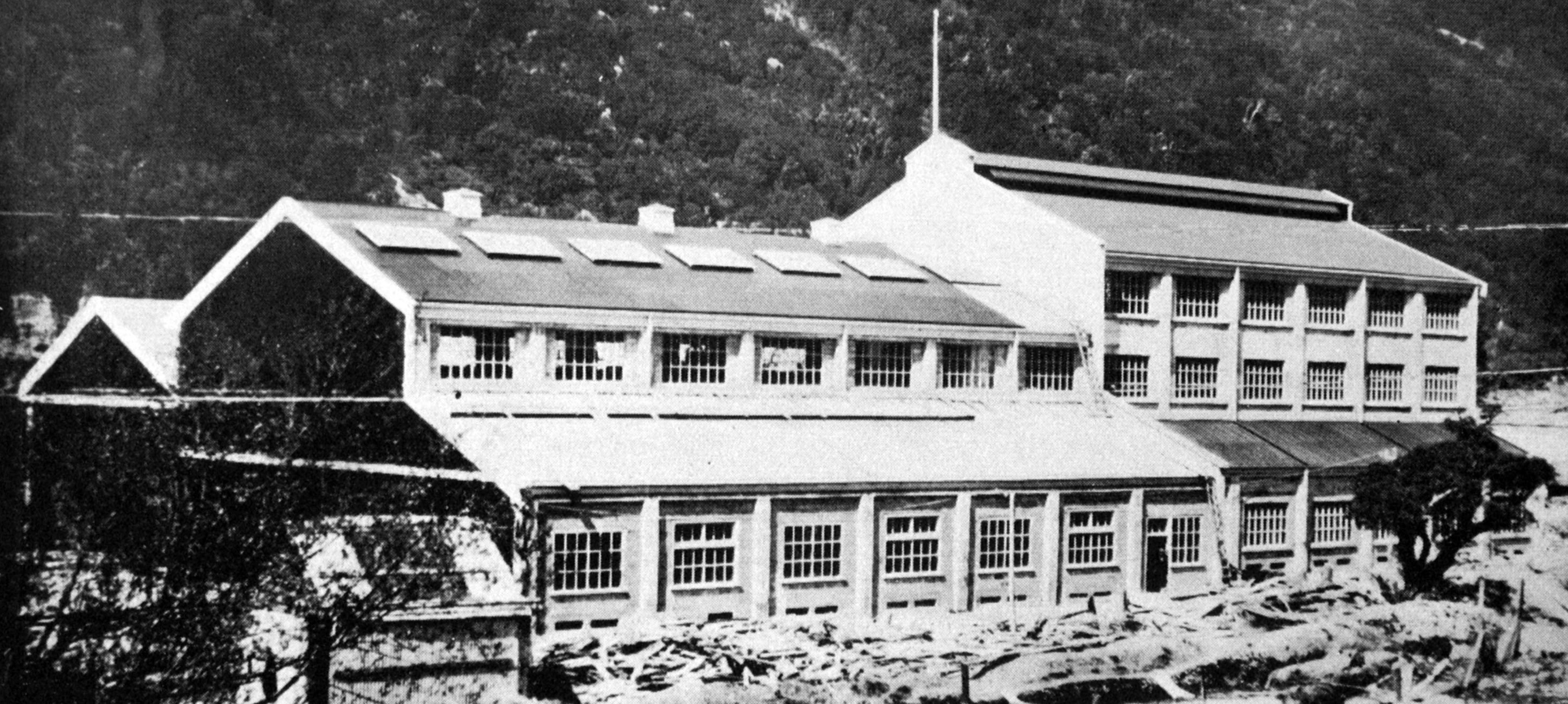 The powerhouse constructed by Love Bros, of Port Chalmers, for the new Otira railway tunnel on...