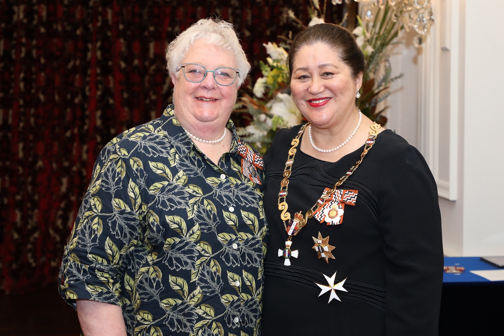 Gloria McHutchon, of West Otago, receives her Queen’s Service Medal for services to the community...