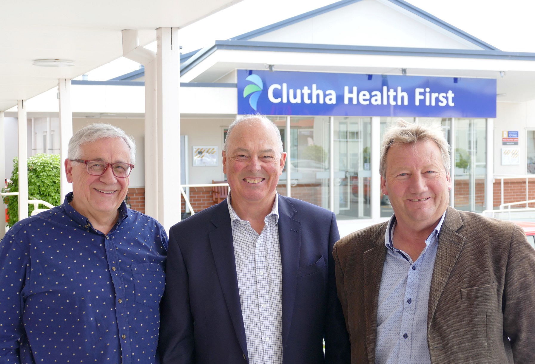 Balclutha facility Clutha Health First has had a challenging year, say (from left) chief...