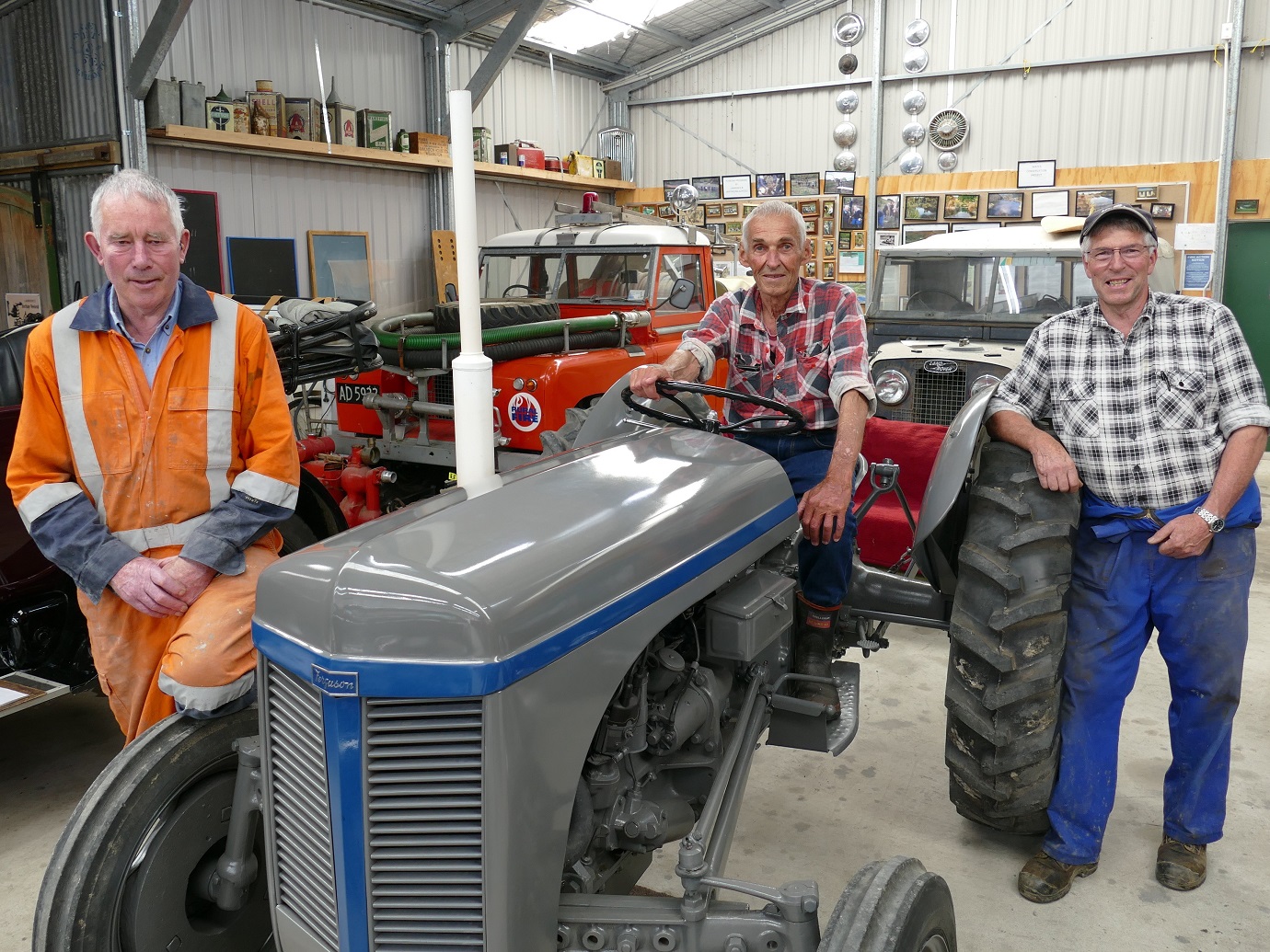 Members of the Tuapeka Vintage Club, including (from left) Brian Taylor, Rob Kenny and Gordon...