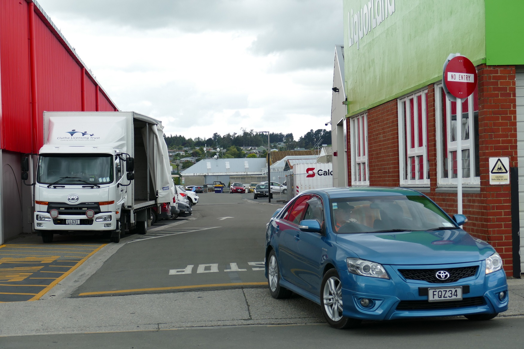 A successful trial of one-way traffic at the George St end of the Balclutha CBD service lane is...