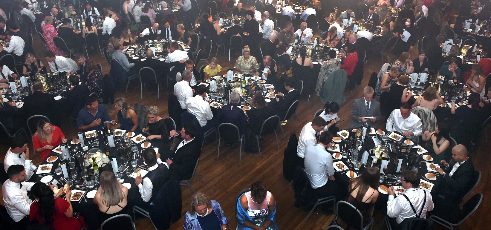 People attend the Grand Business South Awards at the Dunedin Town Hall last night. Photo: Peter...