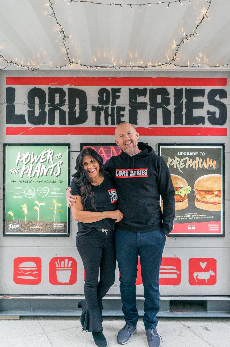 Lord of the Fries owner Bruce Craig, pictured with wife Baksho, is pleased he made use of a...