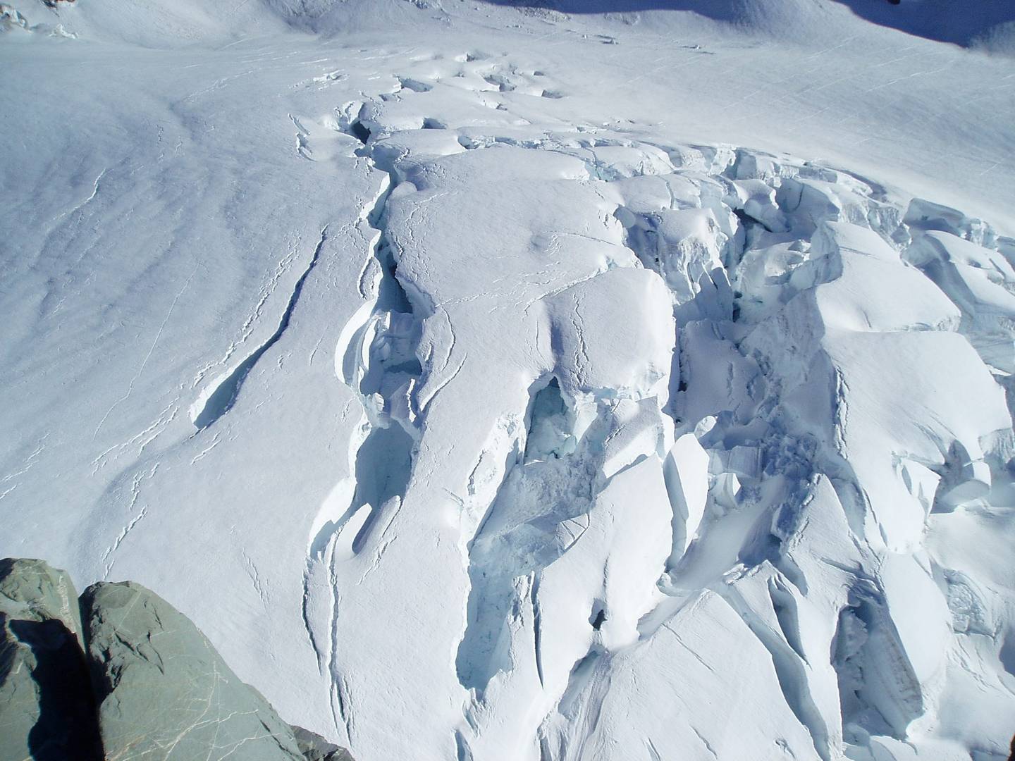 Crevasses in Haupapa Tasman Glacier have been trapping a surprising amount of heat - creating a...