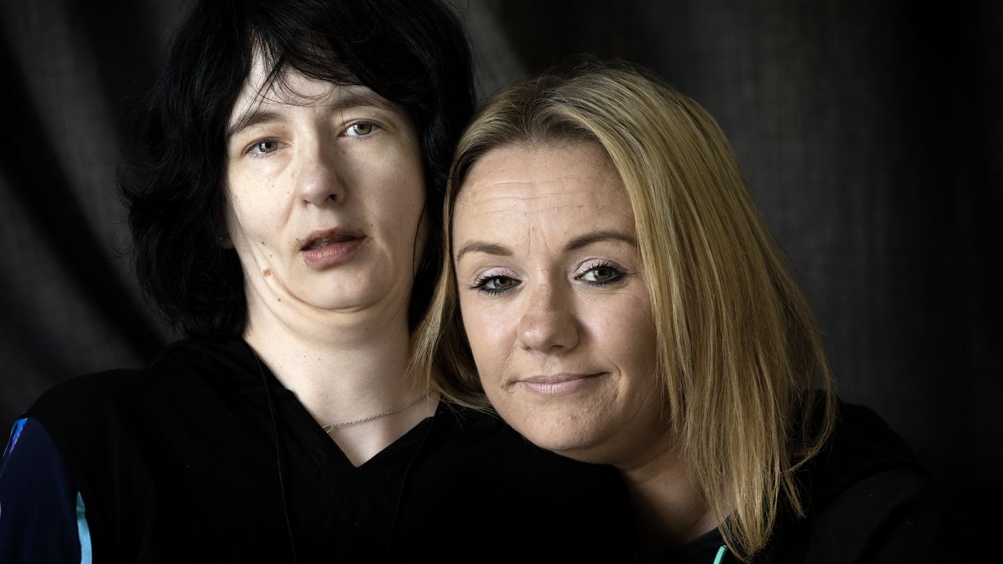 Anna Mills (left), who suffers from myotonic dystrophy, and her sister Sarah-Jane Mills. Photo /...