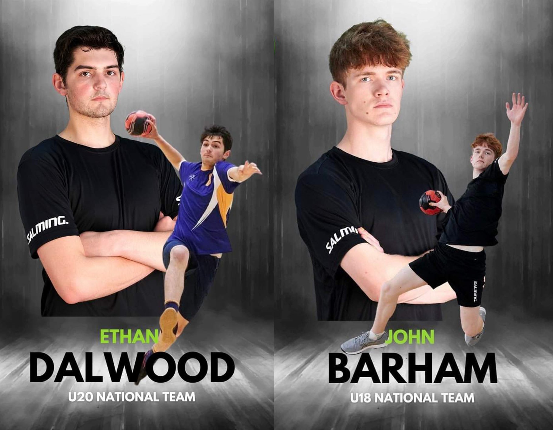 Logan Park High School handball players Ethan Dalwood (left) and John Barham. Image: Supplied