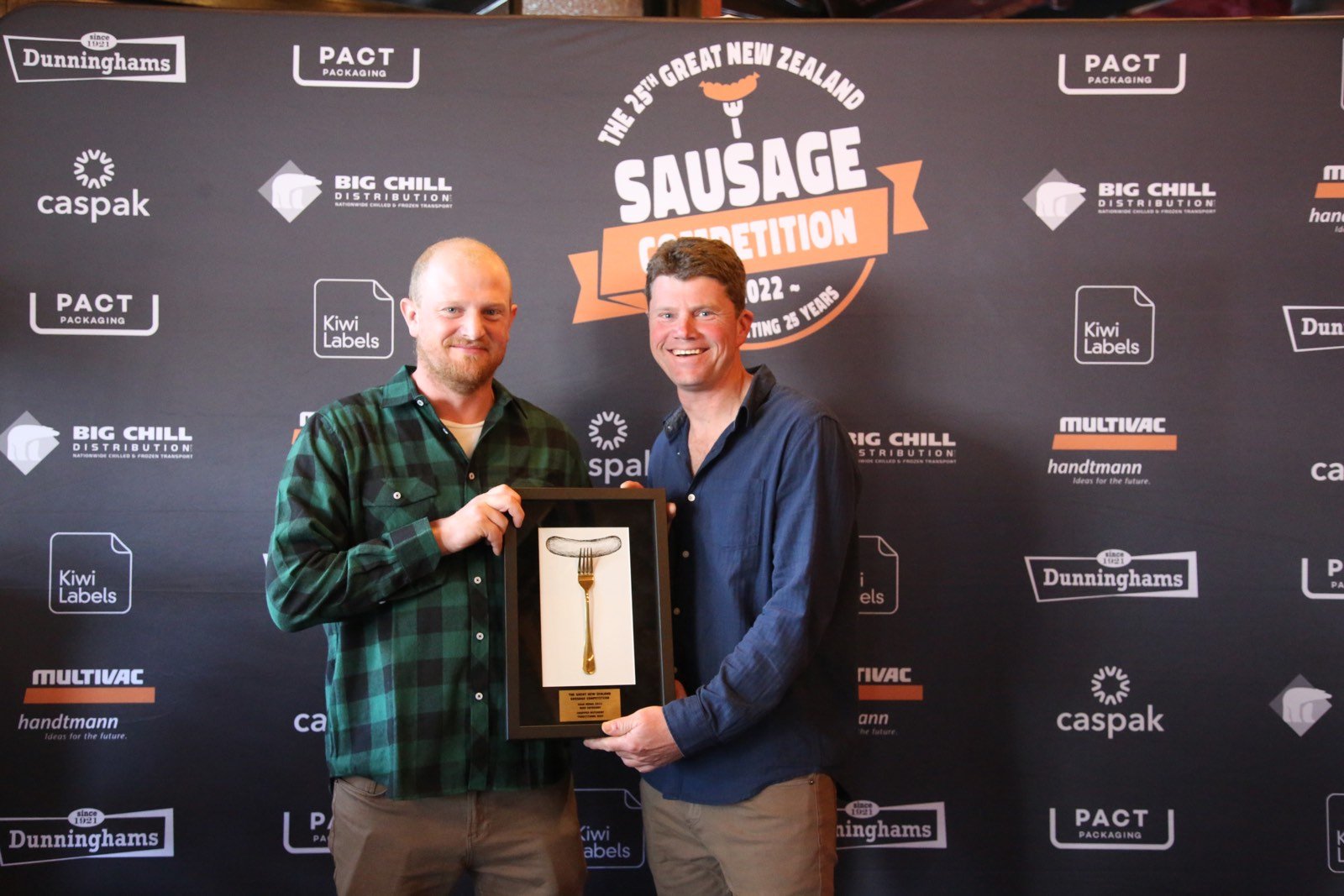 Chopped Butchery co-owners Eddie (left) and Adam Rivett won a gold medal at the 2022 Great New...