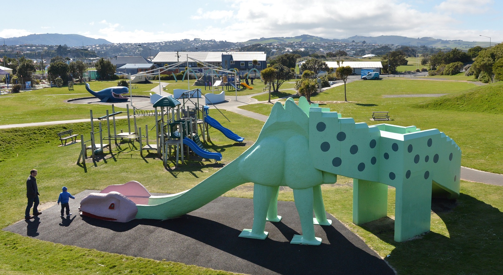 The Cancer Society says Dunedin playgrounds such as Marlow Park need more shading to protect...