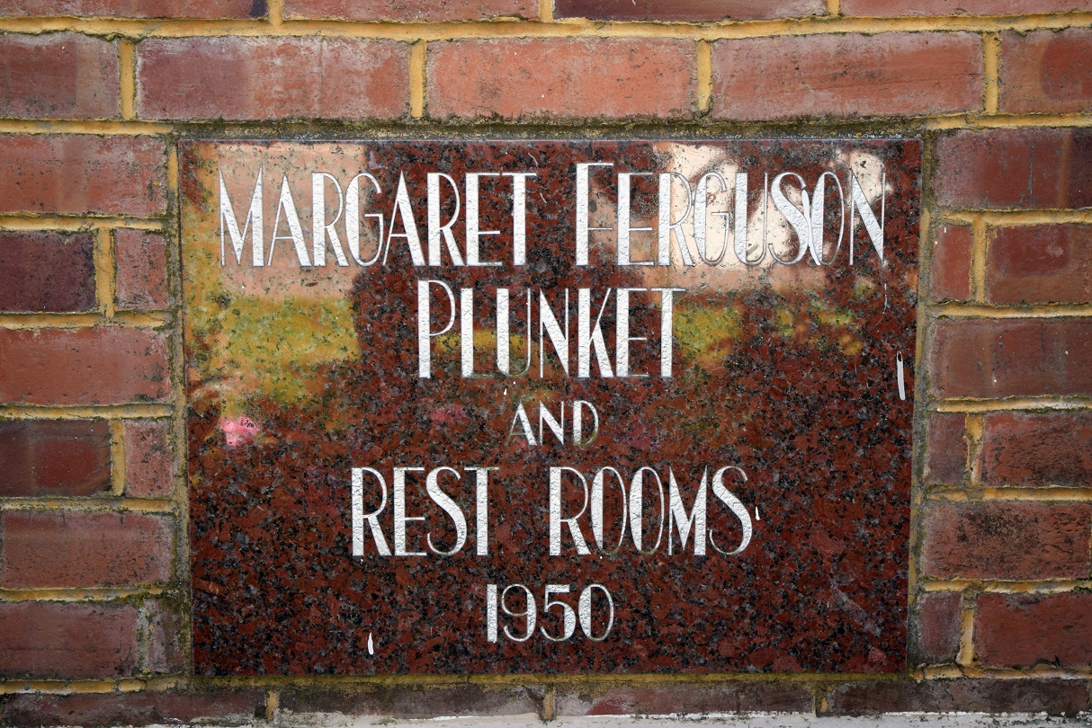 A commemorative plaque on a wall of the Plunket rooms in Tapanui. Photo: Shawn McAvinue