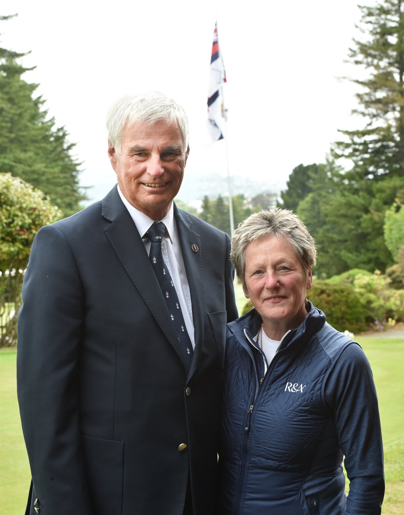 Captain of The Royal and Ancient Golf Club of St Andrews Clive Brown and his wife Christine are...