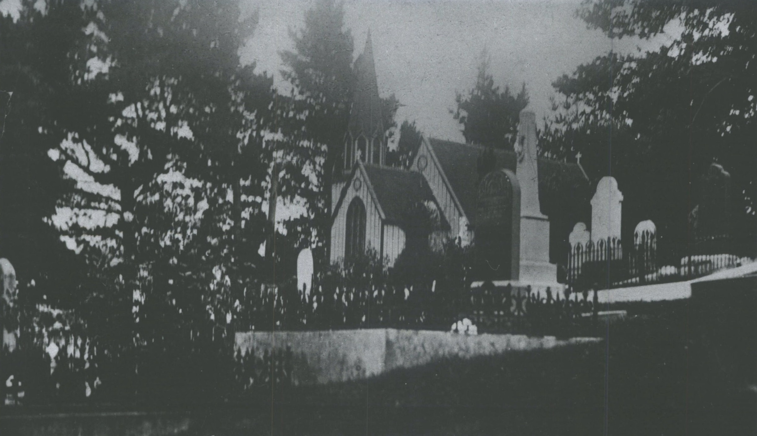 St Barnabas Anglican Church photographed circa 1927. Photo: Hocken Collection - Uare Taoko o Hakena