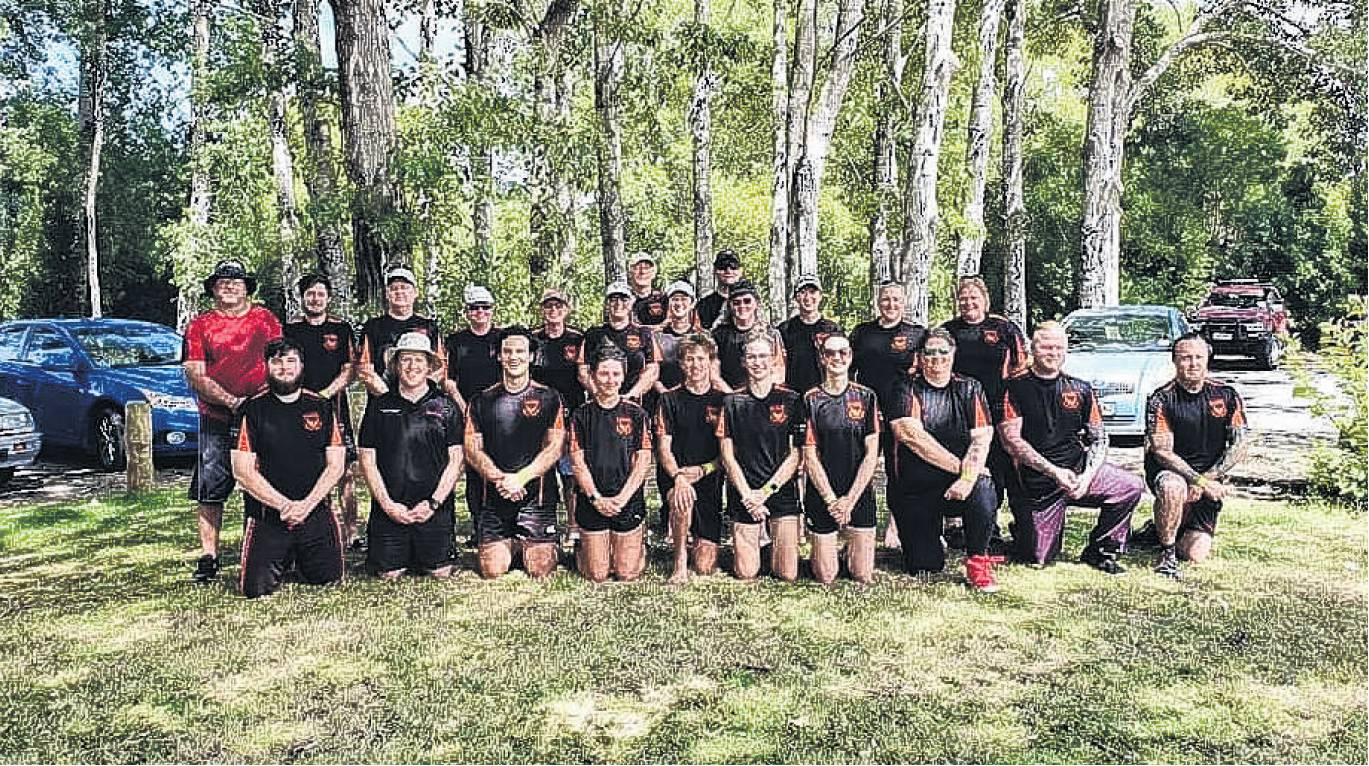 Almost ready . . . The Northern Phoenix Paddling Club’s mixed dragon boat racing team are looking...