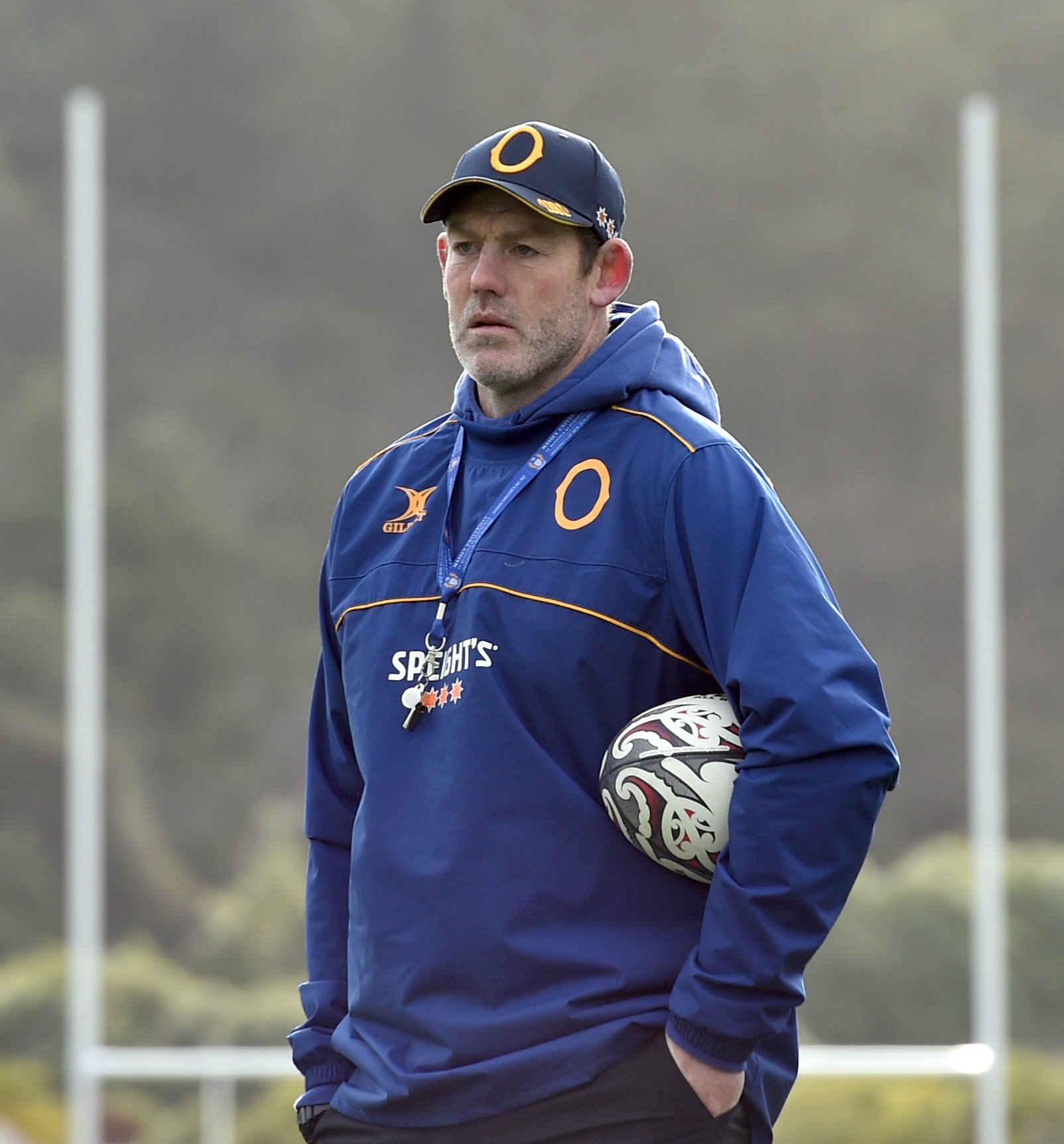 Otago coach Tom Donnelly during the Otago Rugby training at Logan Park last year. Photo: Peter...