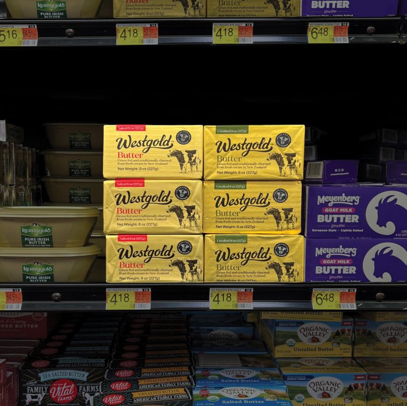 Westgold butter is now available in 550 Walmart stores across the United States. Photo: Supplied 