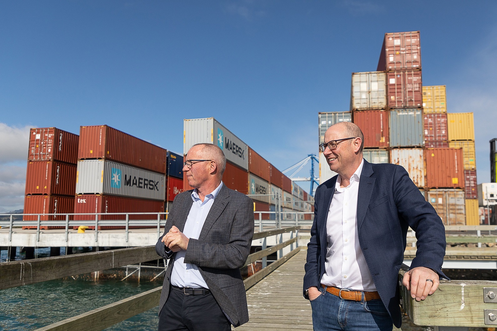 Port Otago chairman Paul Rea (left) and chief executive Kevin Winders. Photo: Sharron Bennett