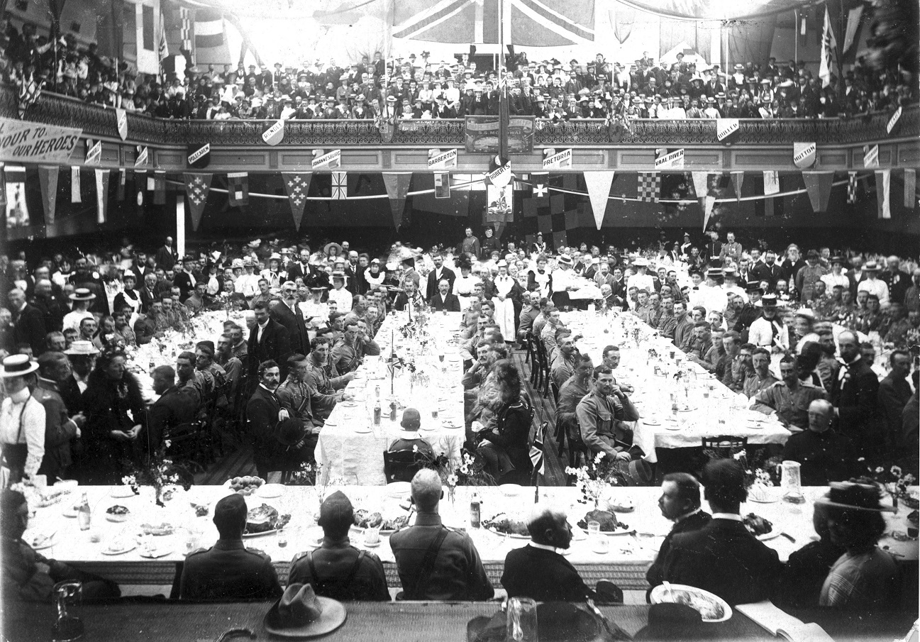 The luncheon for returned First and Second Contingent members, held at the Dunedin Agricultural...