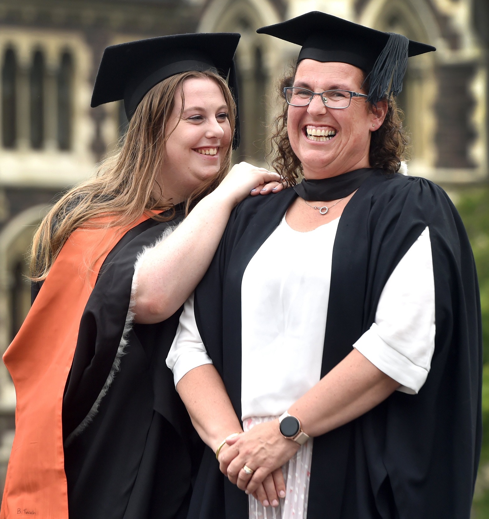 Gabby Knapp and her mother Belinda prepare to celebrate their University of Otago graduation...