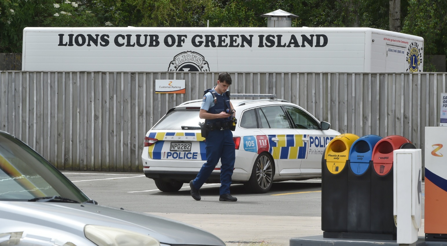 Armed police in Green Island on Saturday after receiving reports of a firearms incident. Photo:...