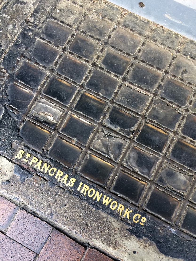 St Pancras Ironwork vault light in the Dunedin CBD