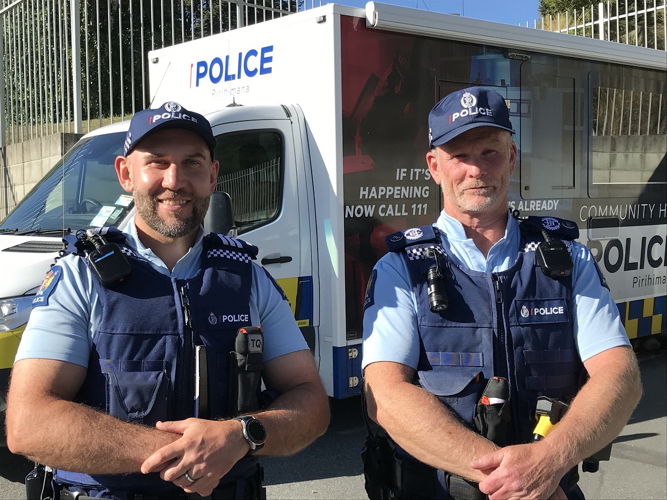 Sergeant Steve Jones (left) , of Dunedin, and Senior Sergeant Chris Brooks, of Wanaka. Photo:...