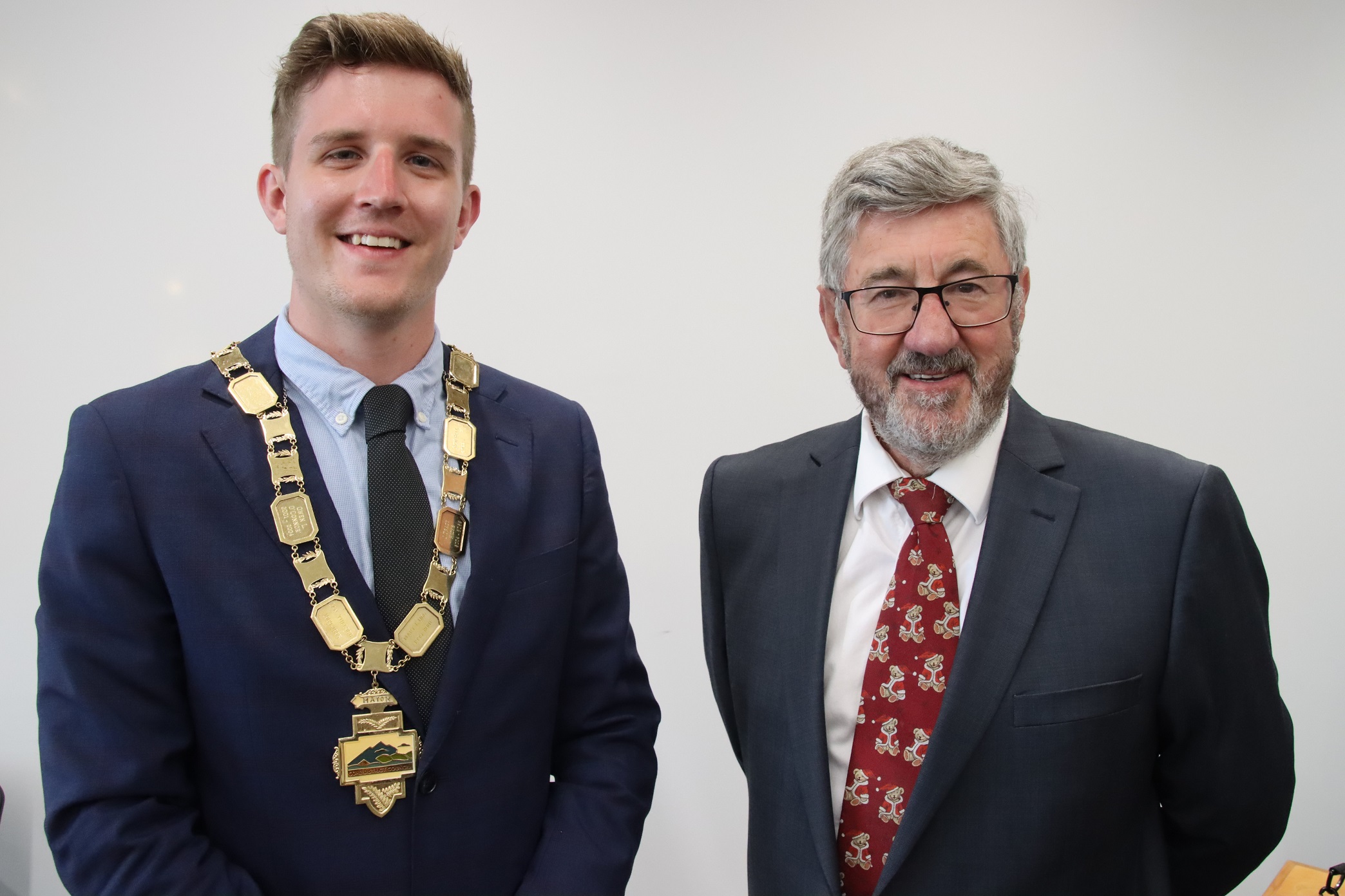 Gore Mayor Ben Bell (left) gave Gore district councillors the opportunity to choose Keith Hovell...