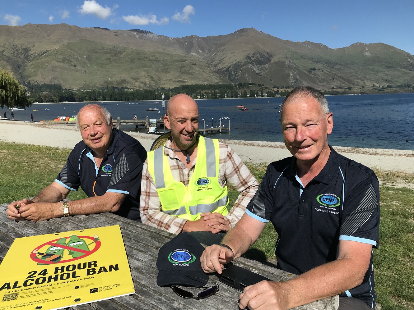 Wanaka Community Patrol members (from left) Bruce Hebbard, Jim Murray and Mick Hollyer will help...