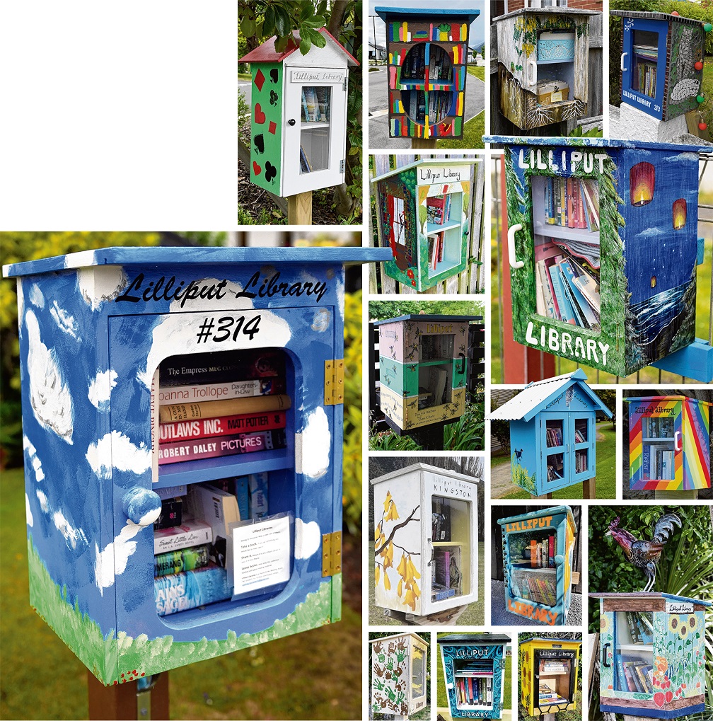 A collection of Lilliput Library boxes from around Otago. PHOTOS: LINDA ROBERTSON/GERARD O'BRIEN...