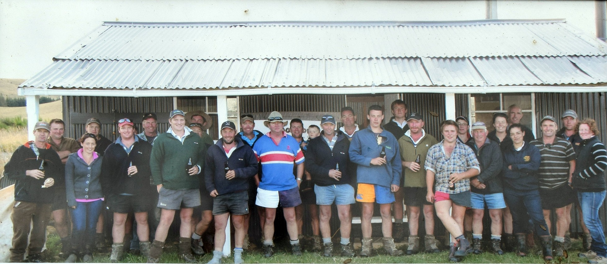 At the Waiau Collie Club 90th trial in 2013 are (from left) Stephen McGimpsey, Eric Howden, Penny...