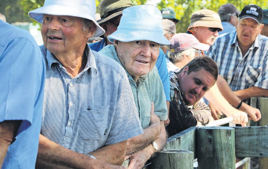 Watching on . . . Keeping an eye on proceedings were Keith (left) and Robert Gilbert of...