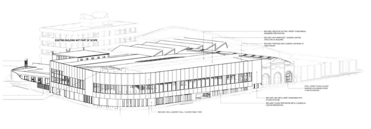 An impression of the redeveloped building. Supplied: ORC