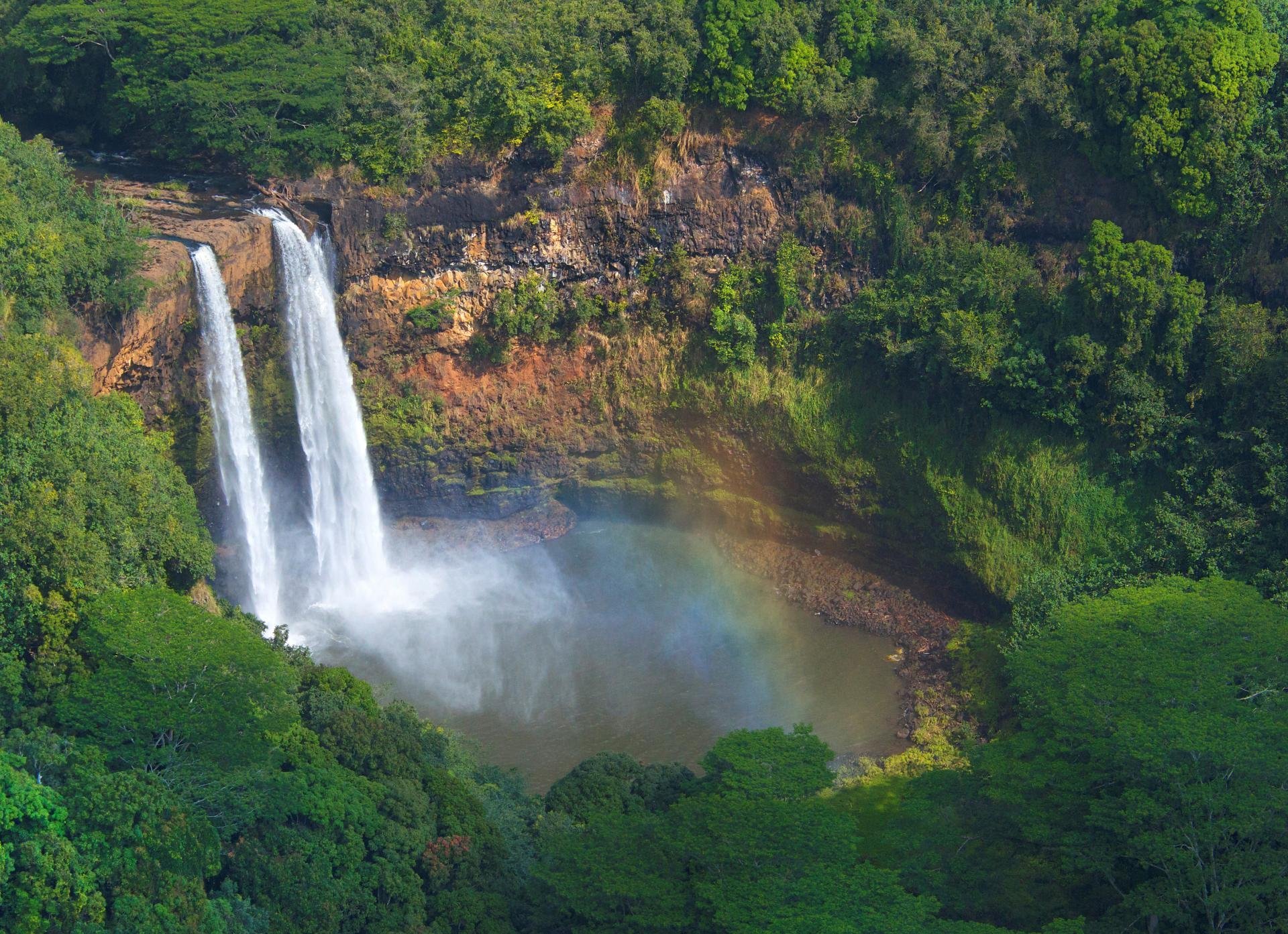 Fantasy Island of the World with Waterfalls Stock Photo - Image of