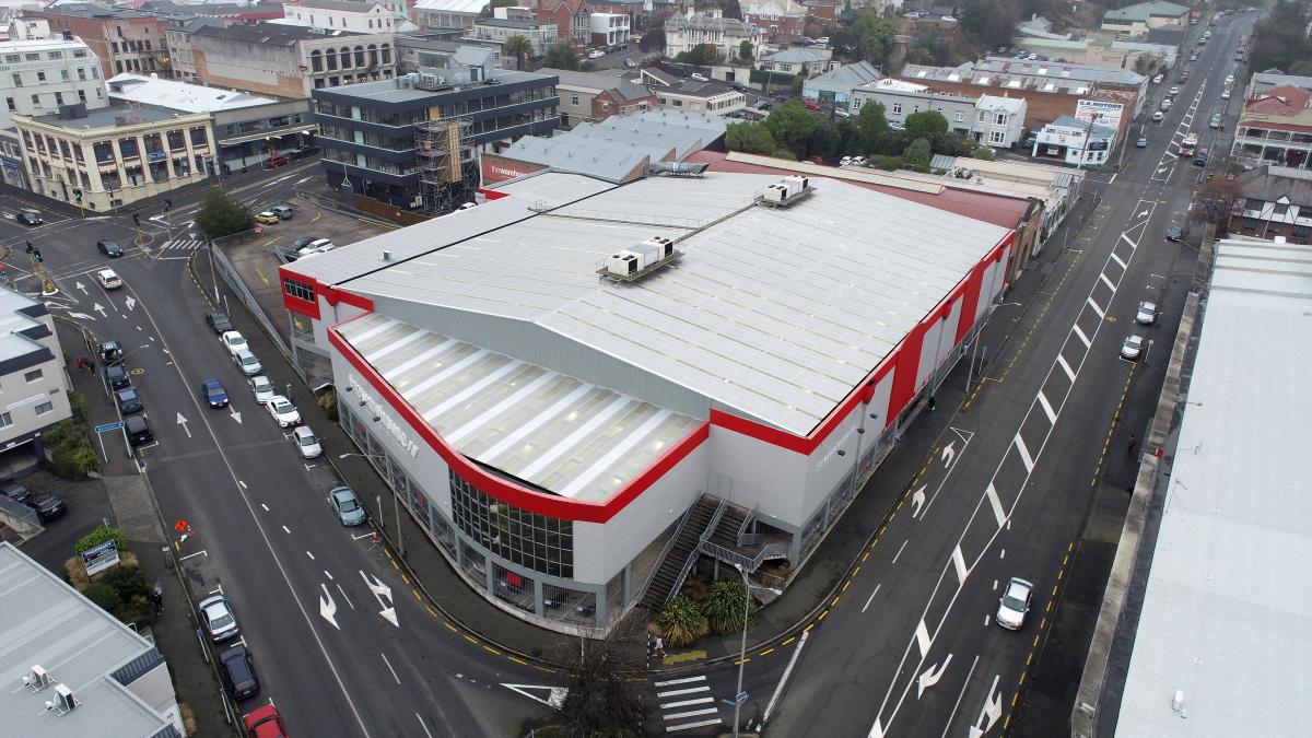 The former central Dunedin Warehouse building, which will be the new headquarters for the Otago...